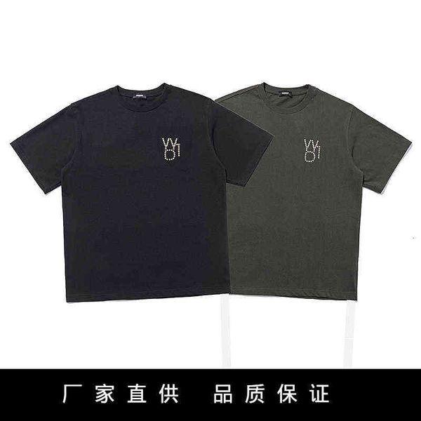 brand we11done fashion three-dimensional 3d drill loose off shoulder short sleeve casual men's and women's same t-shirt, White;black
brand we11done fashion three-dimensional 3d drill loose off shoulder short sleeve casual men's and women's same t-shirt, White;black