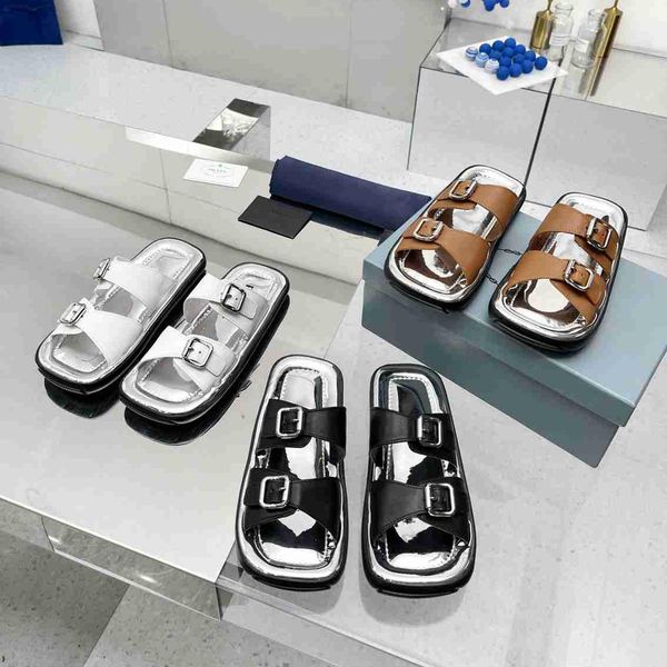designer sandals women slippers silver leather sandal summer beach slipper quilted slides heightening outdoor slippers fashion with box, Black
designer sandals women slippers silver leather sandal summer beach slipper quilted slides heightening outdoor slippers fashion with box, Black