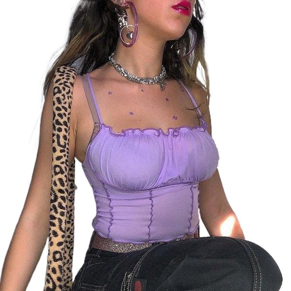 women's tanks & camis sell summer women purple vest fashion sleevel strapl solid ruffles crop pullovers les camisole e0b5#, White
women's tanks & camis sell summer women purple vest fashion sleevel strapl solid ruffles crop pullovers les camisole e0b5#, White