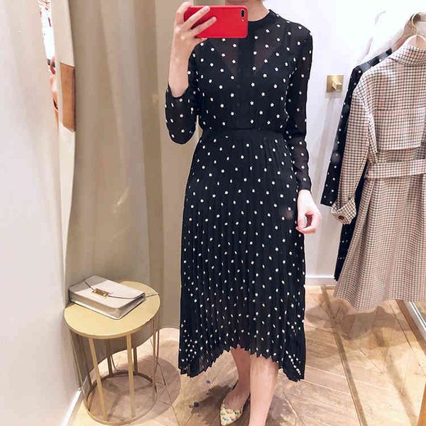 fadan maje romantic small flower high waist slim fit embroidery temperament long chiffon dress for women, Black;gray
fadan maje romantic small flower high waist slim fit embroidery temperament long chiffon dress for women, Black;gray
