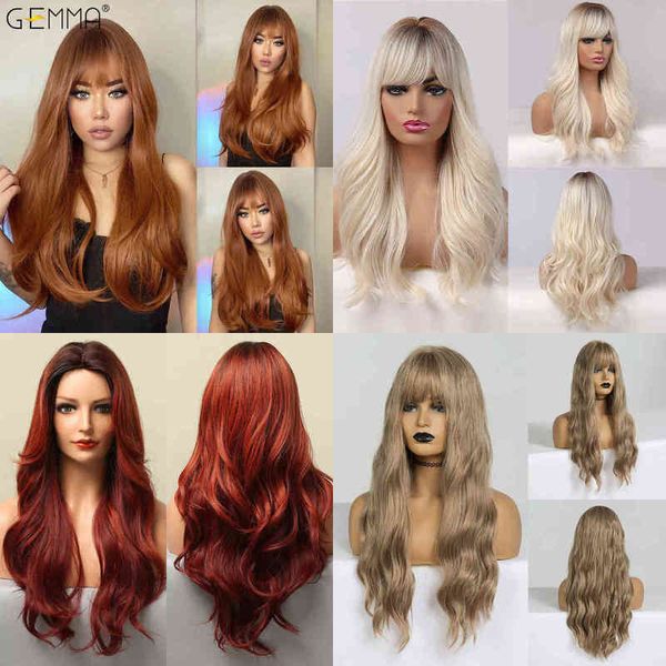 hair synthetic wigs cosplay gemma long water wavy synthetic wigs with bangs natural wave dark brown cosplay hair wig for women african heat, Black
hair synthetic wigs cosplay gemma long water wavy synthetic wigs with bangs natural wave dark brown cosplay hair wig for women african heat, Black