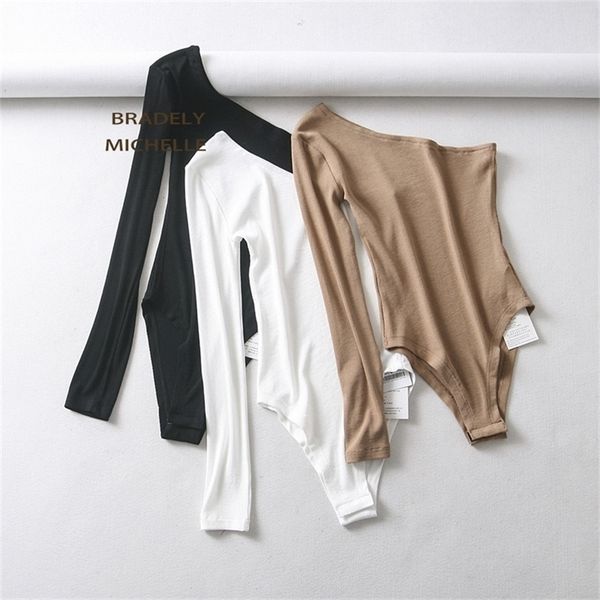 bradely michelle new fashion women strapless single sleeve bodysuit autumn ladies under cotton jumpsuit rompers t200323, Black;white
bradely michelle new fashion women strapless single sleeve bodysuit autumn ladies under cotton jumpsuit rompers t200323, Black;white