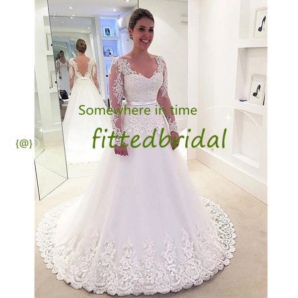 simple a line wedding dresses off shoulder boat neck long sleeves elegant sweep train wedding gowns custom made, White
simple a line wedding dresses off shoulder boat neck long sleeves elegant sweep train wedding gowns custom made, White