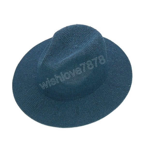 summer women men all-match panama fedora jazz hat travel beach sun straw hats uv protection holiday hats, Blue;gray
summer women men all-match panama fedora jazz hat travel beach sun straw hats uv protection holiday hats, Blue;gray