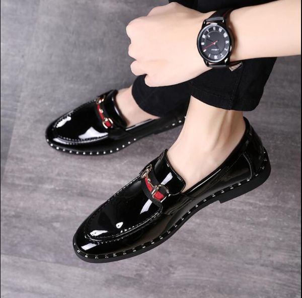 mens shoe designers low flat man business banquet dress shoes stylist patent leather glitter loafer wedding size: eu39-44, Black
mens shoe designers low flat man business banquet dress shoes stylist patent leather glitter loafer wedding size: eu39-44, Black