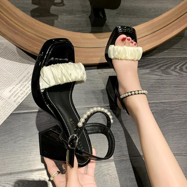 sandals platform summer women's shoes high heels 9cm with open toe casual female patent leather pumps 2022, Black 
sandals platform summer women's shoes high heels 9cm with open toe casual female patent leather pumps 2022, Black