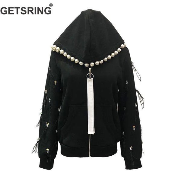 getsring women sweatshirt irregular pearl feather patchwork hoodies women black white casual sweatshirts women new fashion lj201102
getsring women sweatshirt irregular pearl feather patchwork hoodies women black white casual sweatshirts women new fashion lj201102