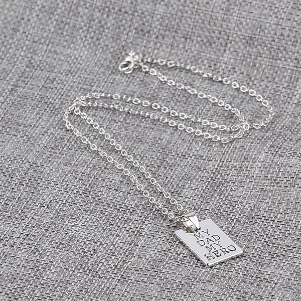 fashifather's day gifts my dad my hero pendant necklace chains father daddy jewelry, Silver
fashifather's day gifts my dad my hero pendant necklace chains father daddy jewelry, Silver