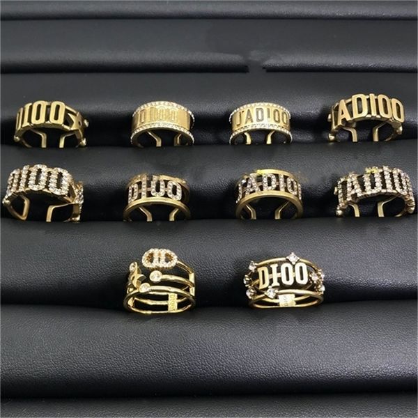 2022 fashion 20% off designer jewelry d family new brass letter inlaid diamond open net red same high version ring, Silver
2022 fashion 20% off designer jewelry d family new brass letter inlaid diamond open net red same high version ring, Silver