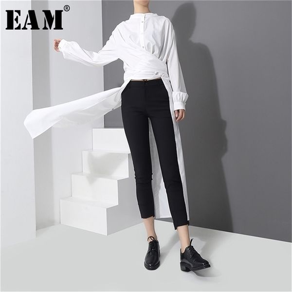 eam 2020 spring new fashion new long type side vent button big size shirt long sleeve temperament long blouse women lj200815, White
eam 2020 spring new fashion new long type side vent button big size shirt long sleeve temperament long blouse women lj200815, White
