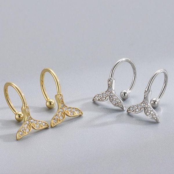 clip-on & screw back selling 925 silver gold plated fishtail earrings fashion inlaid zircon no ear plugs
clip-on & screw back selling 925 silver gold plated fishtail earrings fashion inlaid zircon no ear plugs