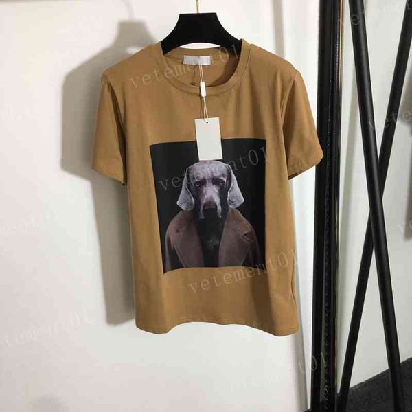 womens t-shirts maxm 2022ss dog letter print fashion versatile short sleeve t shirt luxury designer women, White
womens t-shirts maxm 2022ss dog letter print fashion versatile short sleeve t shirt luxury designer women, White