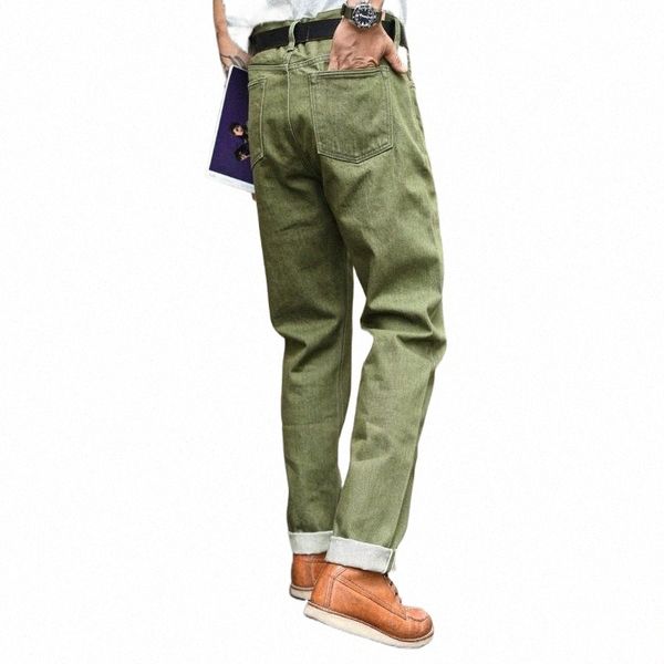 men's jeans men vulcanization olive green 107 selvedge denim washed slim fit 14 oz zipper y6sm#, Blue
men's jeans men vulcanization olive green 107 selvedge denim washed slim fit 14 oz zipper y6sm#, Blue