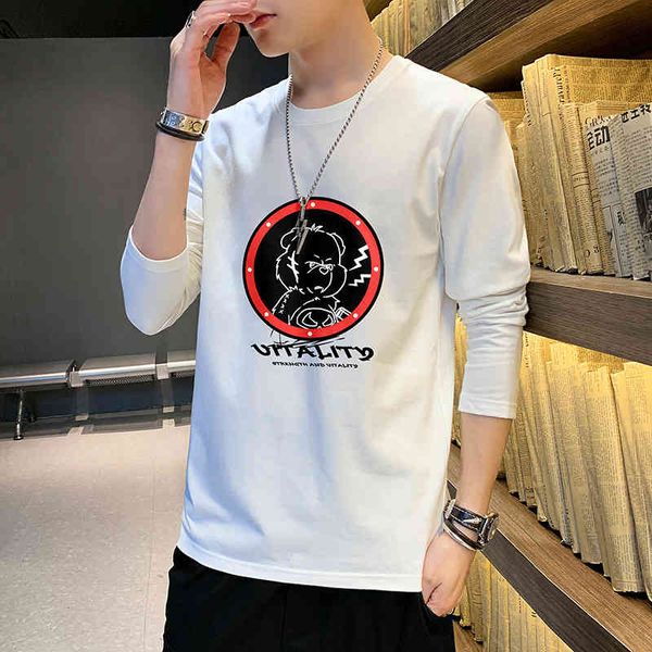 cotton men's long sleeve 2022 new spring and autumn korean fashion round neck t-shirt, Black;brown
cotton men's long sleeve 2022 new spring and autumn korean fashion round neck t-shirt, Black;brown