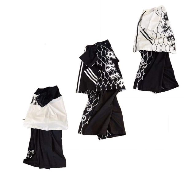 clothing sets brand designer children's wear boys' suit 2022 summer handsome leisure short sleeve breathable two-piece set, White
clothing sets brand designer children's wear boys' suit 2022 summer handsome leisure short sleeve breathable two-piece set, White