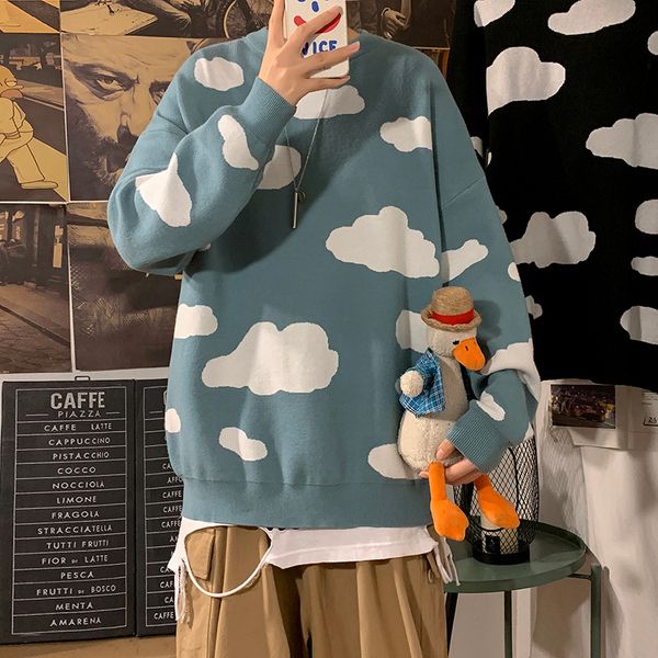 fashion men sweaters knitted pullovers lovers clothing cute cartoon print raglan sleeve spring autumn warm l220812, White;black
fashion men sweaters knitted pullovers lovers clothing cute cartoon print raglan sleeve spring autumn warm l220812, White;black
