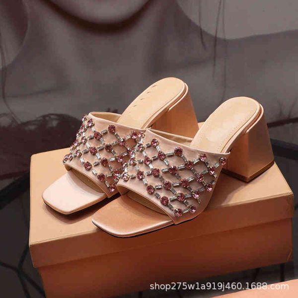 sandals early spring champagne diamond satin pink high heel slippers, Black
sandals early spring champagne diamond satin pink high heel slippers, Black