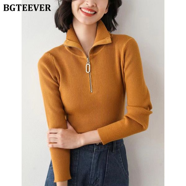 stylish zippers turtleneck knitted sweaters for women casual long sleeve skinny female solid pullovers 2021, White;black
stylish zippers turtleneck knitted sweaters for women casual long sleeve skinny female solid pullovers 2021, White;black