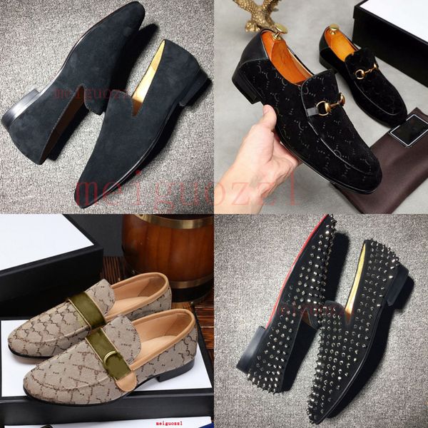 brand men dress shoes spikes red bottom party wedding women casual shoe business office oxfords genuine leather designers metal buckle suede, Black
brand men dress shoes spikes red bottom party wedding women casual shoe business office oxfords genuine leather designers metal buckle suede, Black