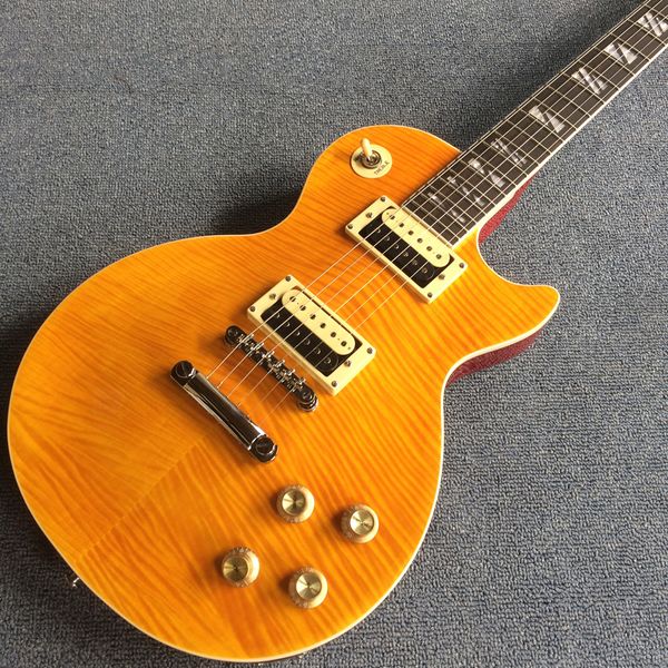 delivery, electric guitar, tiger flame maple yellow electric guitar rosewood fingerboard
delivery, electric guitar, tiger flame maple yellow electric guitar rosewood fingerboard
