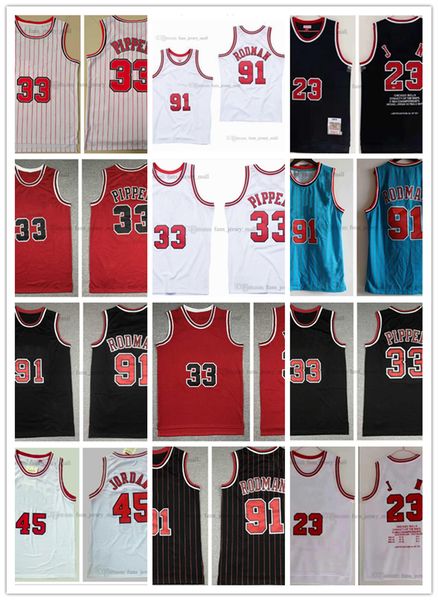 2022 new retro basketball jersey dennis 91 rodman jersey #23 #45 scottie 33 pippen white blue red green black stitched mitchell&ness, Black;red
2022 new retro basketball jersey dennis 91 rodman jersey #23 #45 scottie 33 pippen white blue red green black stitched mitchell&ness, Black;red