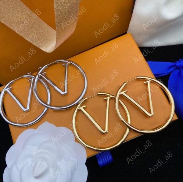 elegant lady hoop earrings luxury gold silver large size basketball earrings brand ear studs paris designer jewelry accessories valuable gif, Golden;silver
elegant lady hoop earrings luxury gold silver large size basketball earrings brand ear studs paris designer jewelry accessories valuable gif, Golden;silver