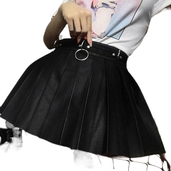 skirts 2022 pu leather mini a-line elegant zipper high waist skirt for women punk metallic female slim pleated e94r#, Black
skirts 2022 pu leather mini a-line elegant zipper high waist skirt for women punk metallic female slim pleated e94r#, Black