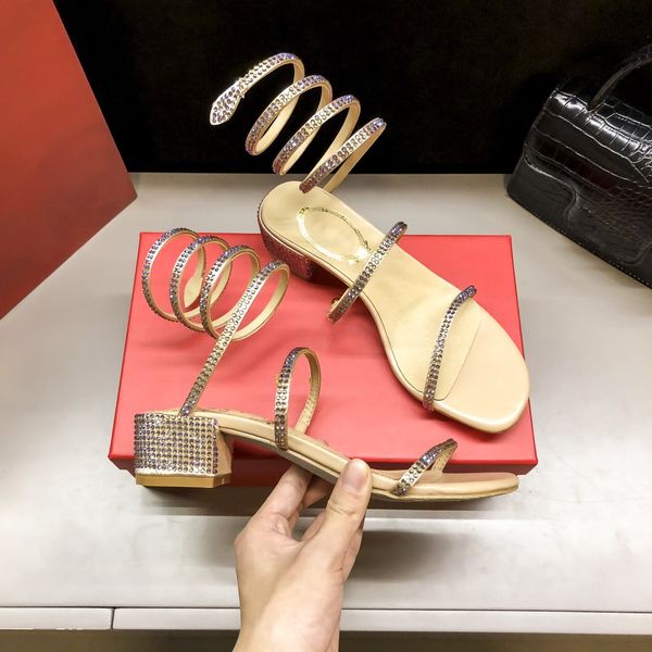 2022 designer sandals encrusted with diamonds bling serpentine sandal women ladies high heels fashion slippers dress shoes heel 6cm, Black
2022 designer sandals encrusted with diamonds bling serpentine sandal women ladies high heels fashion slippers dress shoes heel 6cm, Black