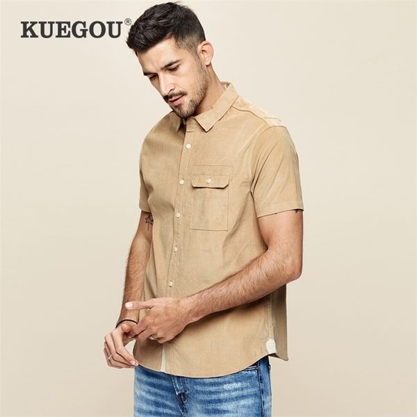 kuegou brand men's corduroy short sleeve shirt pure color male cultivate one's morality leisure shirt summer shirt bc8813, White;black
kuegou brand men's corduroy short sleeve shirt pure color male cultivate one's morality leisure shirt summer shirt bc8813, White;black