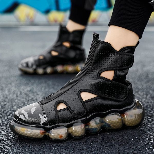 fashion men's sandals summer soft sandals microfiber leather sandals outdoor antiskid damping men roman, Black
fashion men's sandals summer soft sandals microfiber leather sandals outdoor antiskid damping men roman, Black