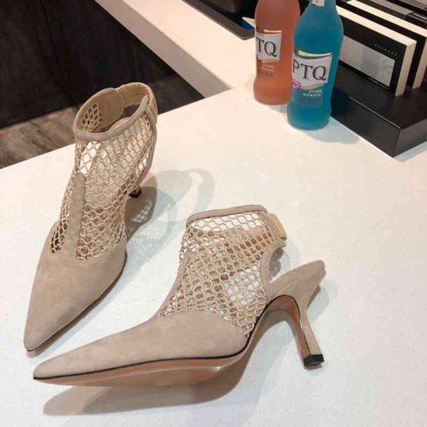 sandals spring yangjing pointed mesh hollow sandals women's thin high heels back zipper sexy, Black
sandals spring yangjing pointed mesh hollow sandals women's thin high heels back zipper sexy, Black