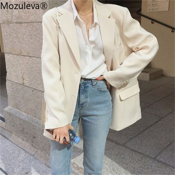 mozuleva loose outerwear women suit jacket spring summer female jacke 2020 elegant chic single breasted women blazer femme lj200907, White;black
mozuleva loose outerwear women suit jacket spring summer female jacke 2020 elegant chic single breasted women blazer femme lj200907, White;black
