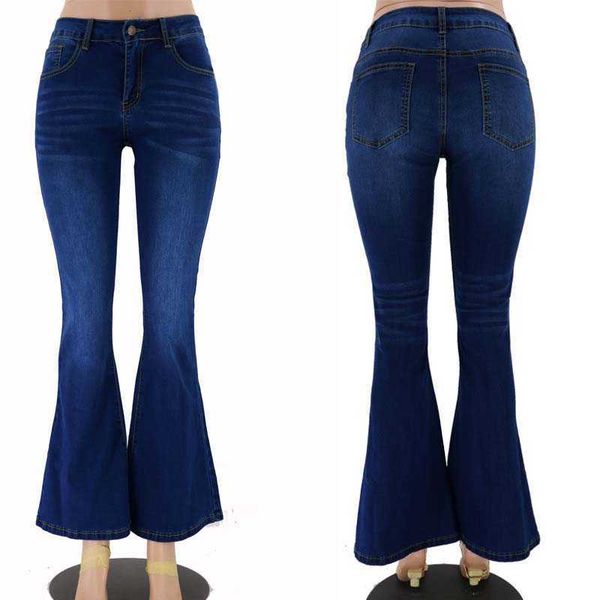 women flare 2020 denim pants jeans bleached fashion woman pants relaxed female long casual trousers, Blue
women flare 2020 denim pants jeans bleached fashion woman pants relaxed female long casual trousers, Blue
