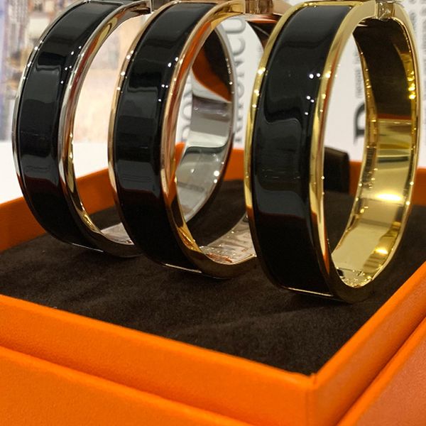 12mm women luxury bangle titanium steel enamel designer fashion classic jewelry h bracelet with bags for lover gift size 17313l, Black
12mm women luxury bangle titanium steel enamel designer fashion classic jewelry h bracelet with bags for lover gift size 17313l, Black