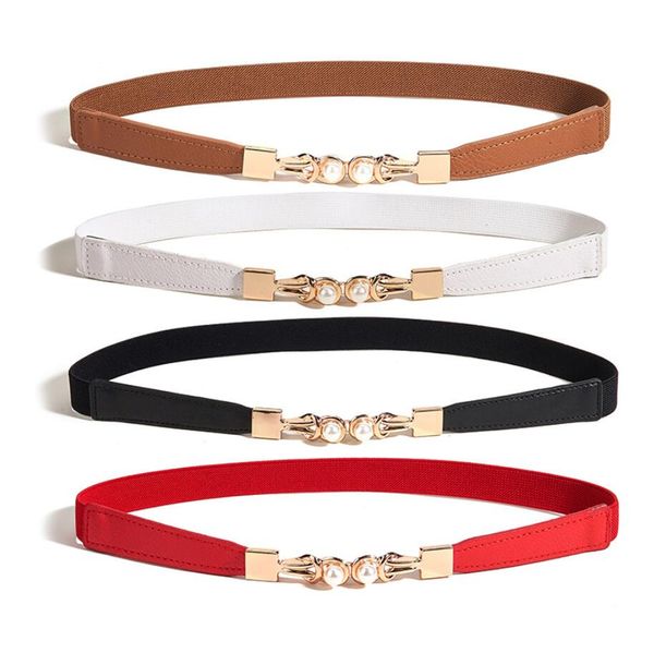 fashion women elasticity thin belts imitation pearl buckle strap all-match coat dress black white beige ladies waistband, Black;brown
fashion women elasticity thin belts imitation pearl buckle strap all-match coat dress black white beige ladies waistband, Black;brown