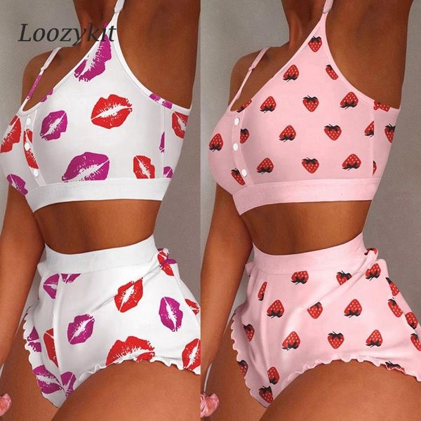 cute women tight womens sleepwear pajama set lingerie strawberry lips print sleeveless shorts nightie home clothes, Black;red
cute women tight womens sleepwear pajama set lingerie strawberry lips print sleeveless shorts nightie home clothes, Black;red