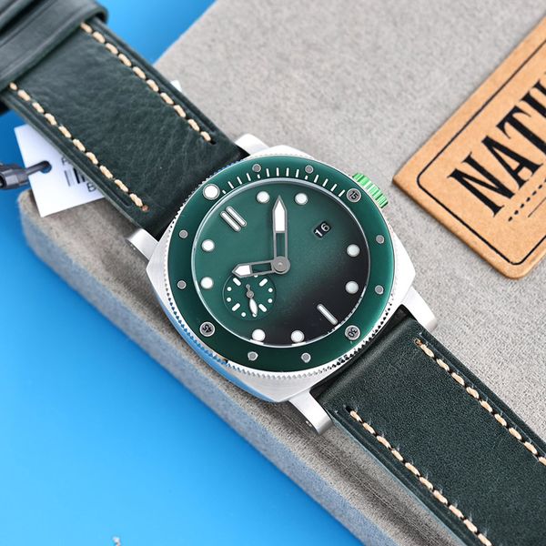 mens watches automatic mechanical movement watch 47mm waterproof business luminova leather wristwatches montre luxe gifts, Slivery;brown
mens watches automatic mechanical movement watch 47mm waterproof business luminova leather wristwatches montre luxe gifts, Slivery;brown
