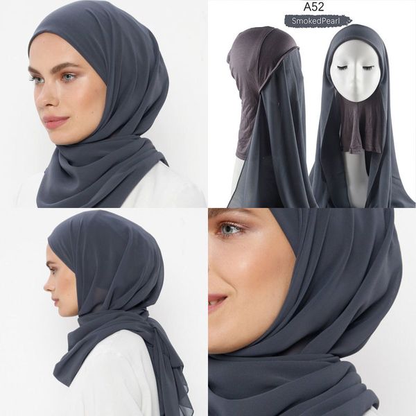 women muslim instant chiffon hijab scarf with full cover caps chiffon hijabs scarves with bonnets headscarf with mujer pinless 220813, Blue;gray
women muslim instant chiffon hijab scarf with full cover caps chiffon hijabs scarves with bonnets headscarf with mujer pinless 220813, Blue;gray