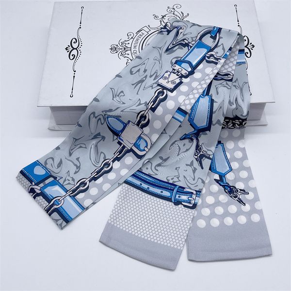 luxury classic designer scarf luxurys fashion 2021 style silk mini square spring and autumn versatile professional scarfs d family 8*120cm, Blue;gray
luxury classic designer scarf luxurys fashion 2021 style silk mini square spring and autumn versatile professional scarfs d family 8*120cm, Blue;gray