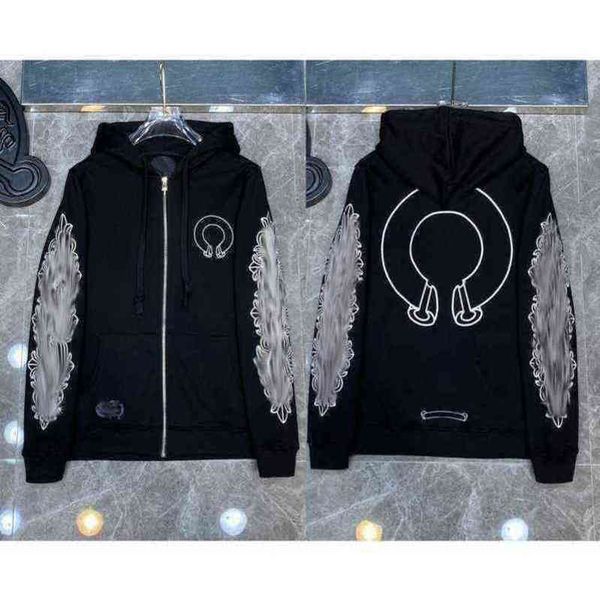 classic luxury designer fashion hoodies mens zipper ch horseshoe sanskrit cross print pullover hooded sweatshirts sweater woman loose jackts, Black
classic luxury designer fashion hoodies mens zipper ch horseshoe sanskrit cross print pullover hooded sweatshirts sweater woman loose jackts, Black