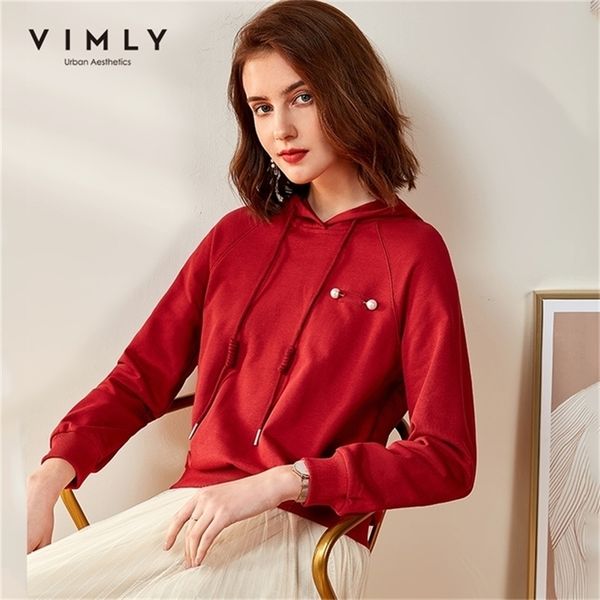 vimly fashion women sweatshirt casual hooded solid buttons loose autumn clothes vintage female pullover hoodies f0388 201216, Black
vimly fashion women sweatshirt casual hooded solid buttons loose autumn clothes vintage female pullover hoodies f0388 201216, Black
