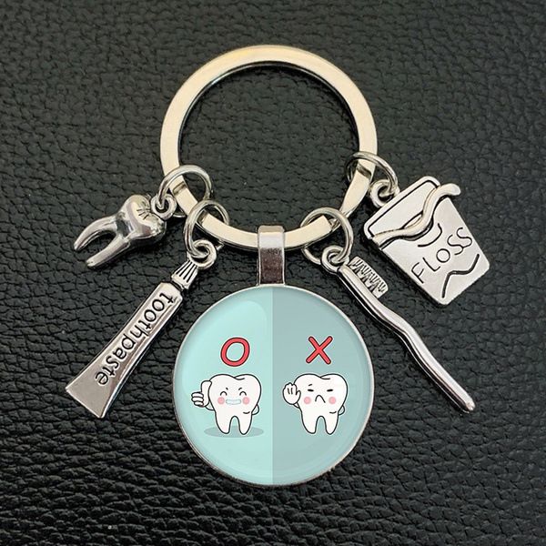 new creative cute tooth glass keychain personality trendy fresh toothbrush toothpaste keychains pendant jewelry accessories, Silver
new creative cute tooth glass keychain personality trendy fresh toothbrush toothpaste keychains pendant jewelry accessories, Silver
