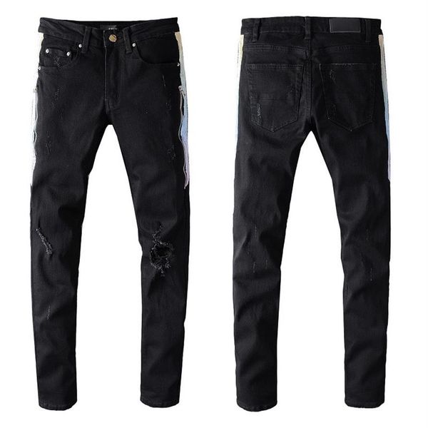 new design mens designer jeans slimleg vintage fold black style hole fashion mens jeans slim motorcycle biker causal hip hop pants2383, Blue
new design mens designer jeans slimleg vintage fold black style hole fashion mens jeans slim motorcycle biker causal hip hop pants2383, Blue