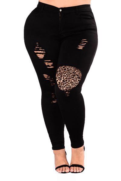 leopard women hole patch large size pencil jeans streetwear distressed skinny ankle length aa, Blue
leopard women hole patch large size pencil jeans streetwear distressed skinny ankle length aa, Blue