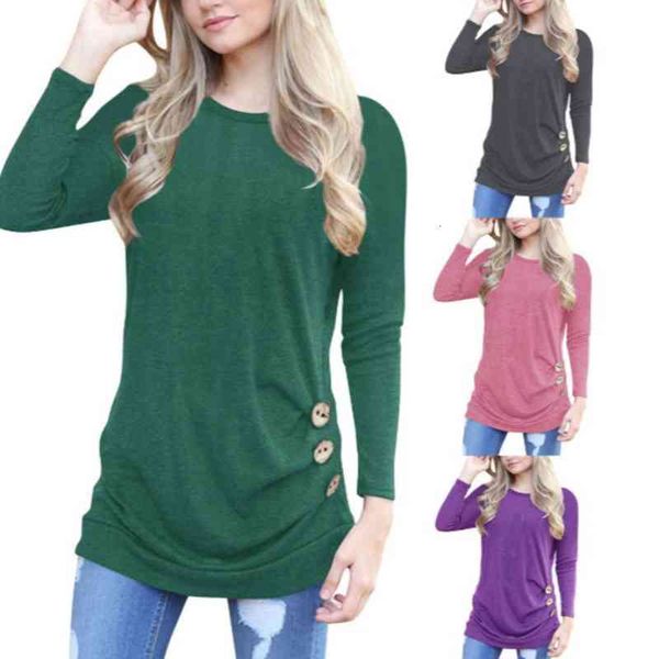 women's t-shirt autumn women's wear large pullover round neck solid color long sleeve t-shirt women yqqi, White
women's t-shirt autumn women's wear large pullover round neck solid color long sleeve t-shirt women yqqi, White