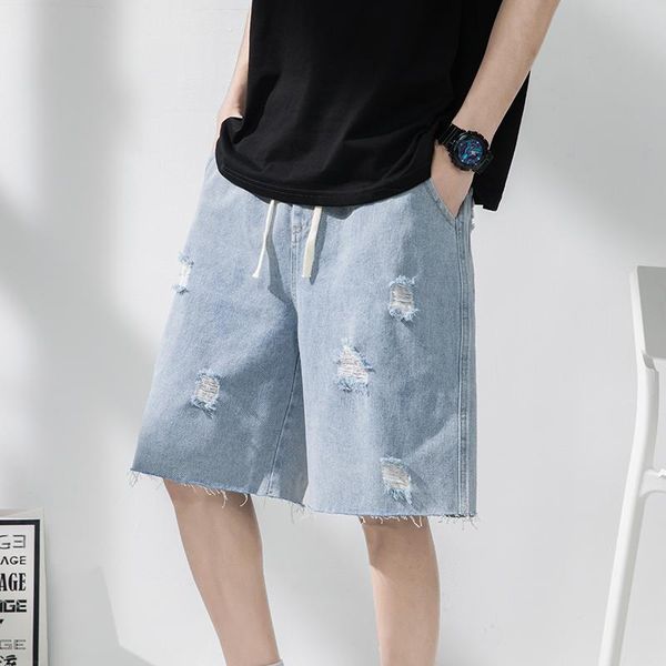 men's jeans summer ripped jean short oversize baggy casual five-point pants ventilation y2k trendy clothes for street men's clothi, Blue
men's jeans summer ripped jean short oversize baggy casual five-point pants ventilation y2k trendy clothes for street men's clothi, Blue