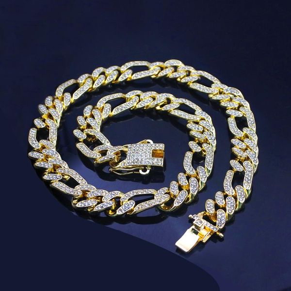 chains cuban link chain necklace for men rapper hip hop jewelry set 13mm gold silver iced out choker bracelets on hand
chains cuban link chain necklace for men rapper hip hop jewelry set 13mm gold silver iced out choker bracelets on hand