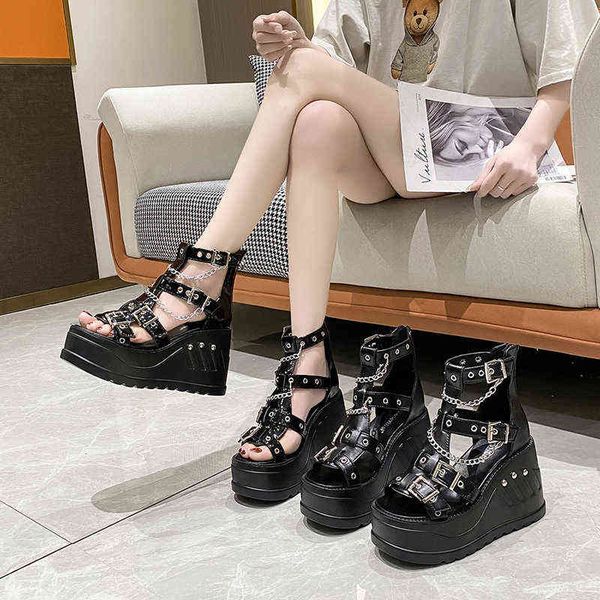 sandals 10cm new women s spring and autumn design sense elastic belt locomotive fashion summer personality roman shoes 220427, Black
sandals 10cm new women s spring and autumn design sense elastic belt locomotive fashion summer personality roman shoes 220427, Black