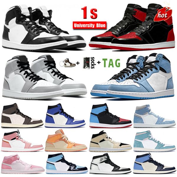 1s mens basketball shoes university blue 1 unc dark mocha hyper royal pine green paint drip men sports women sneakers trainers, Black
1s mens basketball shoes university blue 1 unc dark mocha hyper royal pine green paint drip men sports women sneakers trainers, Black