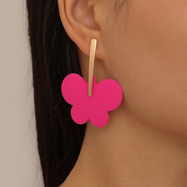 exaggerated geometric personality rose red butterfly dangle earrings for women korean fashion earring party jewelry gifts, Silver
exaggerated geometric personality rose red butterfly dangle earrings for women korean fashion earring party jewelry gifts, Silver